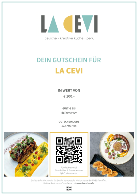Restaurant-Gutschein für LA CEVI